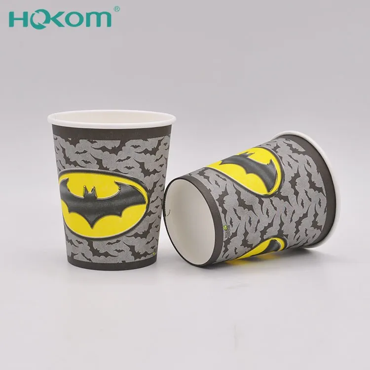 Customized Disposable 4/8/9/10/12 Oz Biodegradable Paper Printed Logo Single Wall Hot Drink Cup Parties Takeaway Weddings Office price