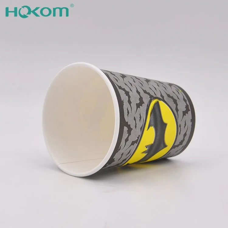 Customized Disposable 4/8/9/10/12 Oz Biodegradable Paper Printed Logo Single Wall Hot Drink Cup Parties Takeaway Weddings Office factory