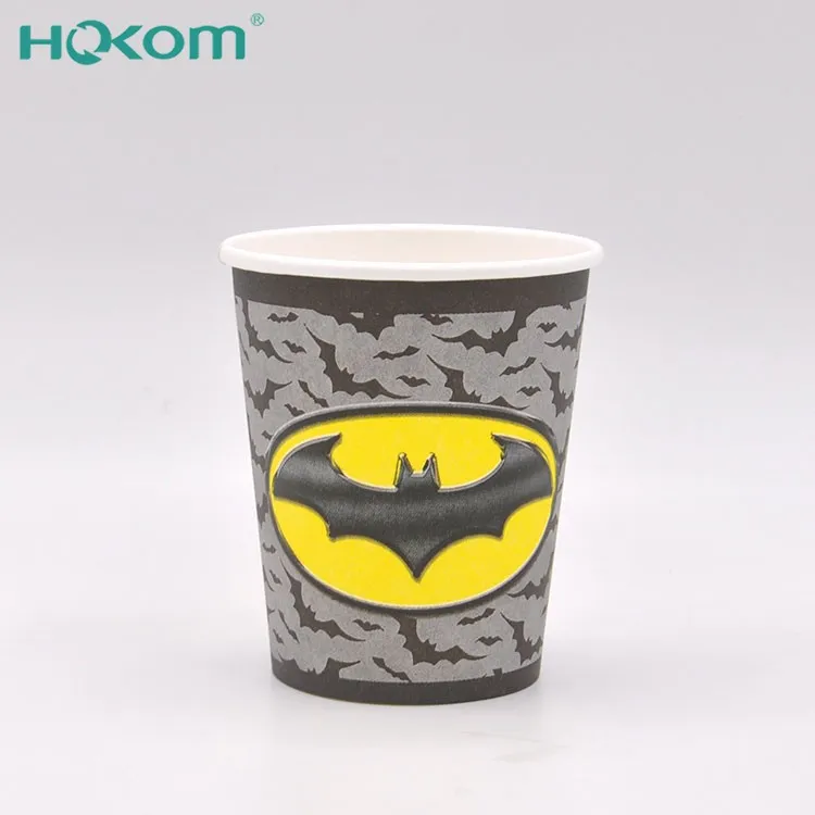 Customized Disposable 4/8/9/10/12 Oz Biodegradable Paper Printed Logo Single Wall Hot Drink Cup Parties Takeaway Weddings Office high quality